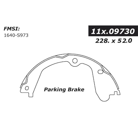 Centric Brake Shoes,111.09730